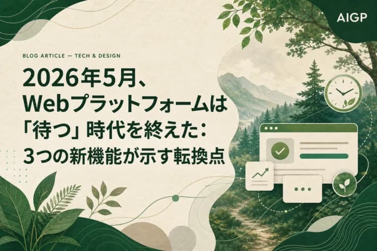 2026年5月Web新機能3選|スクロールアニメーション・ariaNotify・Baseline解説