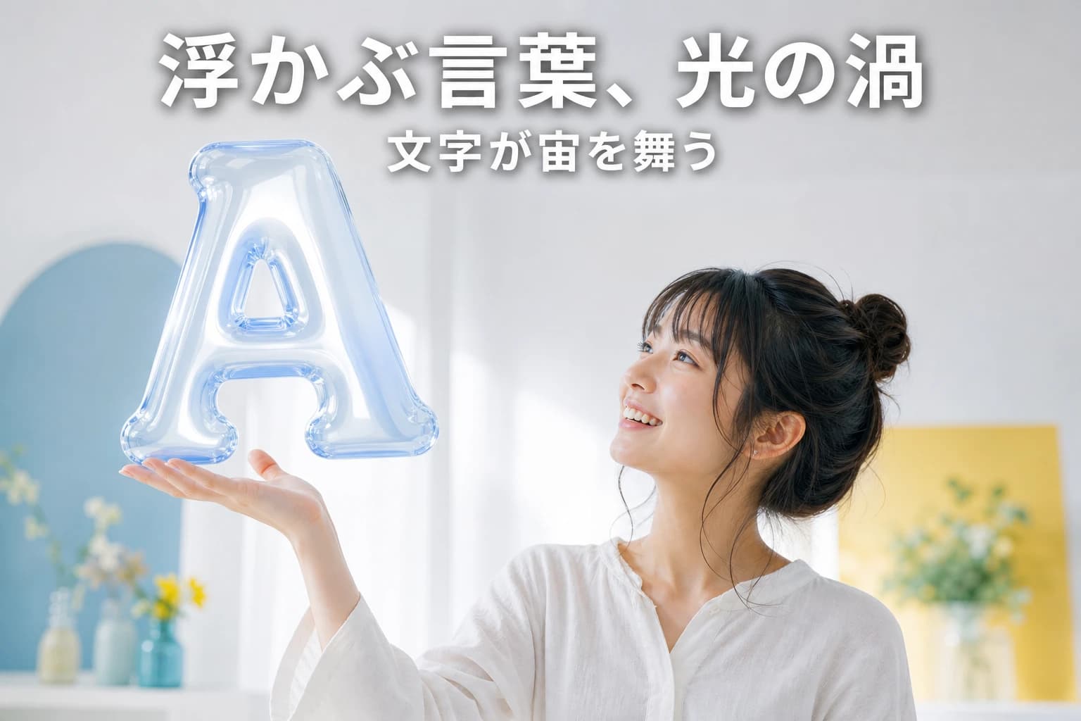 浮かぶ言葉、光の渦