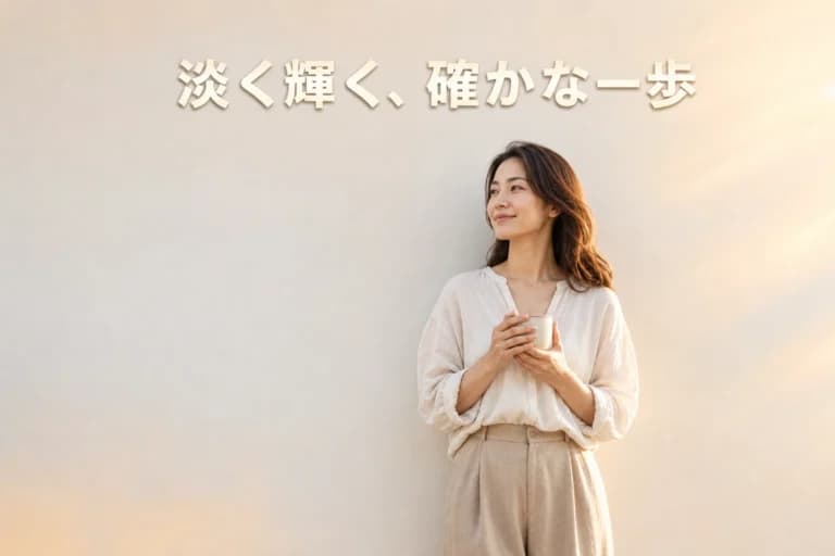 淡く輝く、確かな一歩